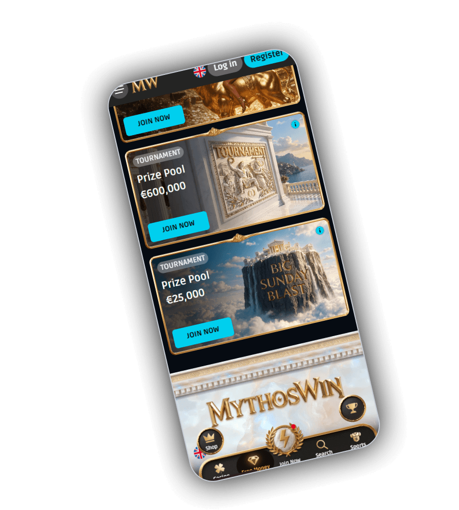 Promotie van het MythosWin Casino met een toernooi van 600.000 euro en het toernooi Big Sunday Blast